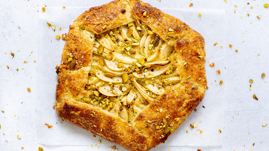 Flaky Apple and Almond Cream Galette