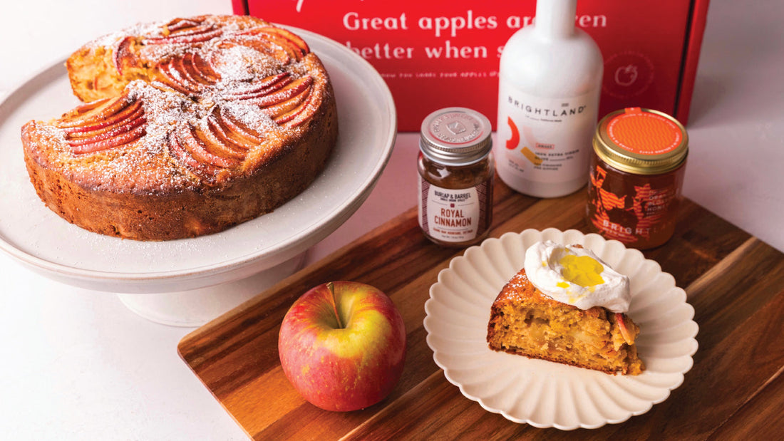 Spiced Apple Olive Oil Cake