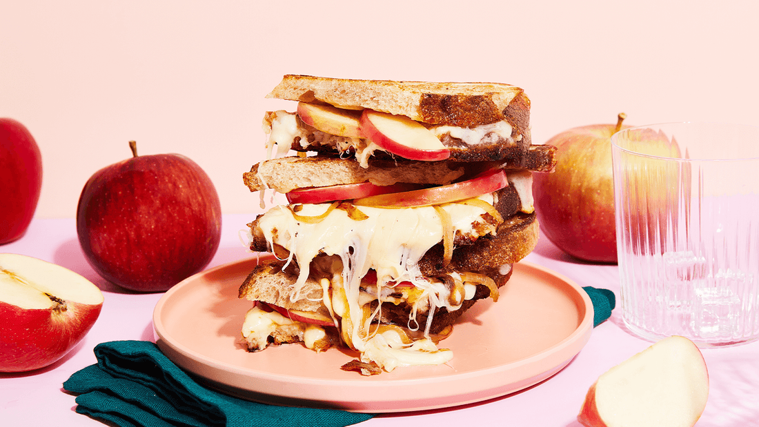 Caramelized Onion and Apple Grilled Cheese
