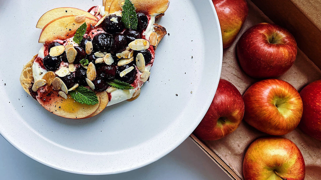 Whipped Goat Cheese and Roasted Cherry Toast