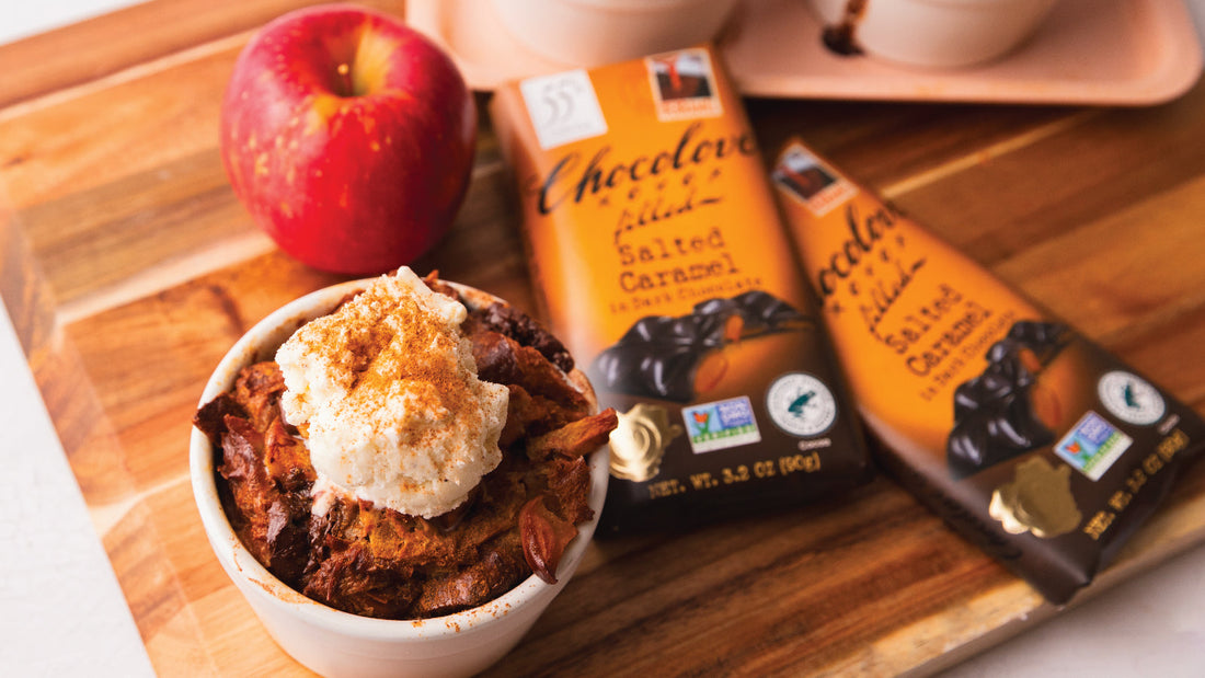 Chocolove x Yes! Apples Croissant Bread Pudding