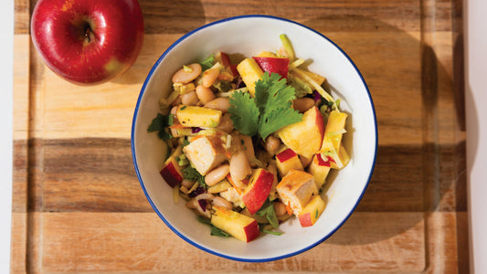 Fibermaxxing Dense Bean Salad with Apples