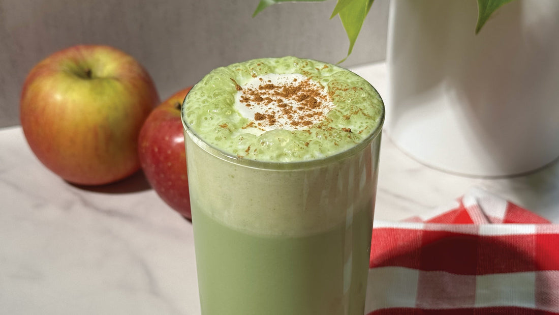 Matcha with Apple Syrup
