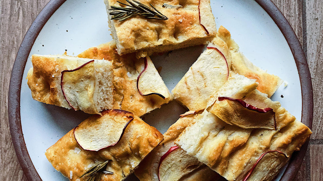 Apple and Rosemary No-Knead Focaccia